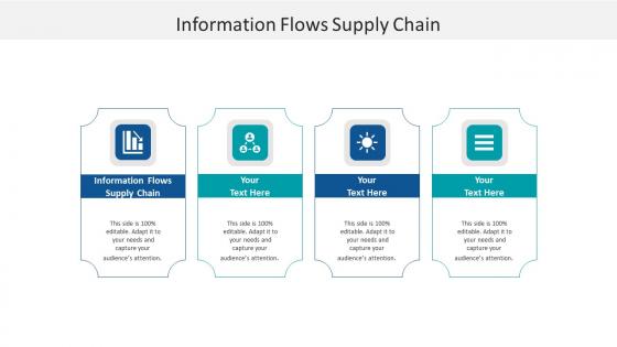 Information flows supply chain ppt powerpoint presentation icon show cpb