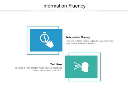 Information fluency ppt powerpoint presentation ideas icons cpb