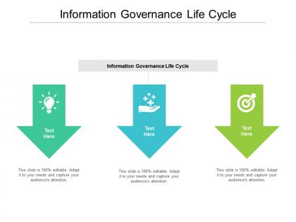 Information governance life cycle ppt powerpoint presentation summary templates cpb