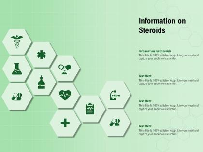 Information on steroids ppt powerpoint presentation diagram ppt