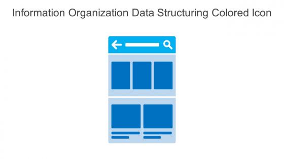 Information Organization Data Structuring Colored Icon In Powerpoint Pptx Png And Editable Eps Format