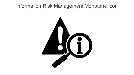 Information Risk Management Monotone Icon In Powerpoint Pptx Png And Editable Eps Format