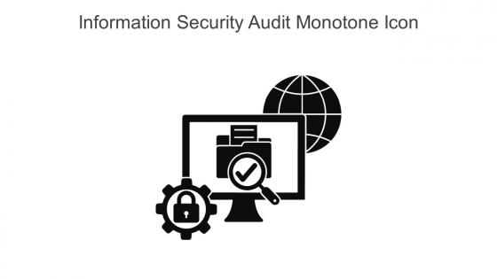Information Security Audit Monotone Icon In Powerpoint Pptx Png And Editable Eps Format