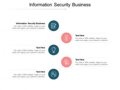 Information security business ppt powerpoint presentation file background image cpb