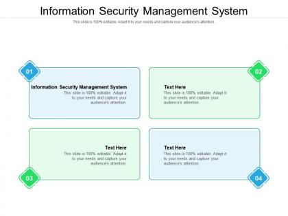 Information security management system ppt powerpoint icon picture cpb