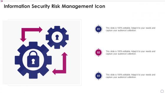 Information security risk management icon