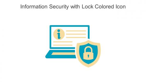 Information Security With Lock Colored Icon In Powerpoint Pptx Png And Editable Eps Format