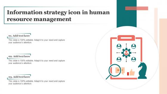 Information Strategy Icon In Human Resource Management