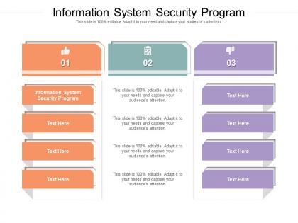 Information system security program ppt powerpoint presentation file samples cpb