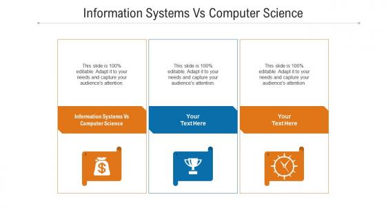 Information systems vs computer science ppt powerpoint presentation model cpb