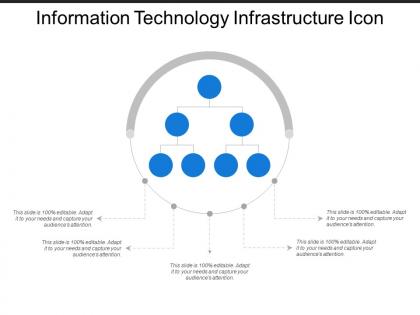 Information technology infrastructure icon