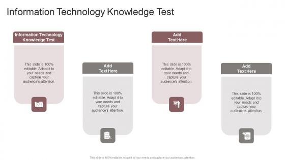 Information Technology Knowledge Test In Powerpoint And Google Slides Cpb