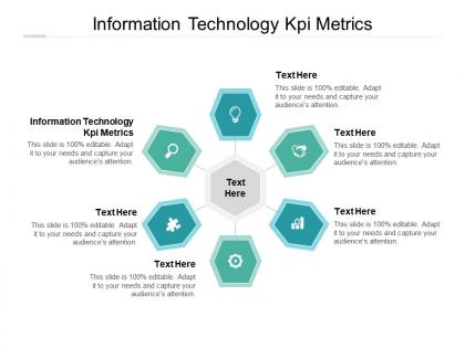 Information technology kpi metrics ppt powerpoint presentation pictures smartart cpb