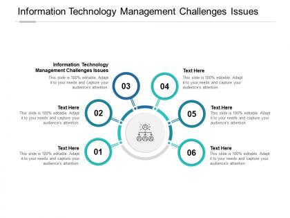 Information technology management challenges issues ppt powerpoint file cpb