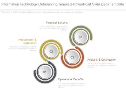 Information technology outsourcing template powerpoint slide deck template