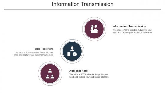 Information Transmission Ppt Powerpoint Presentation Ideas Outline Cpb