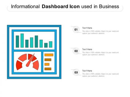 Informational dashboard icon used in business