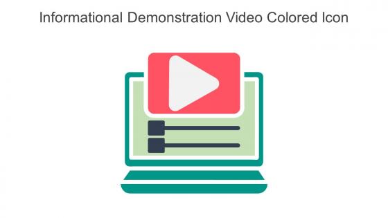 Informational Demonstration Video Colored Icon In Powerpoint Pptx Png And Editable Eps Format