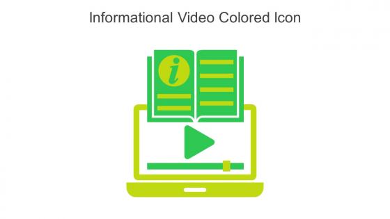 Informational Video Colored Icon In Powerpoint Pptx Png And Editable Eps Format