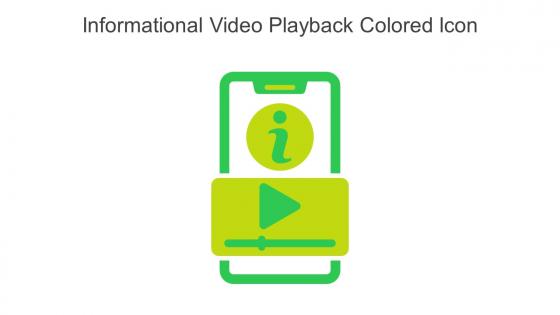 Informational Video Playback Colored Icon In Powerpoint Pptx Png And Editable Eps Format
