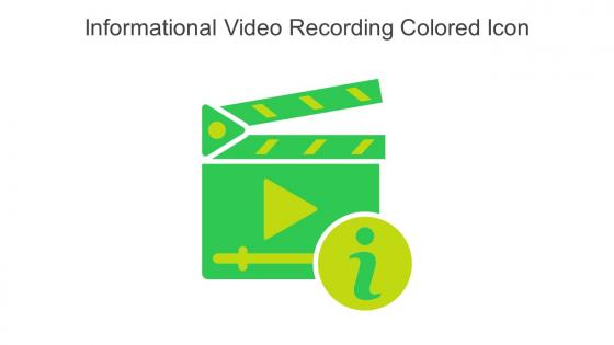 Informational Video Recording Colored Icon In Powerpoint Pptx Png And Editable Eps Format
