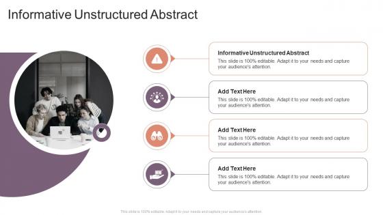 Informative Unstructured Abstract In Powerpoint And Google Slides Cpb