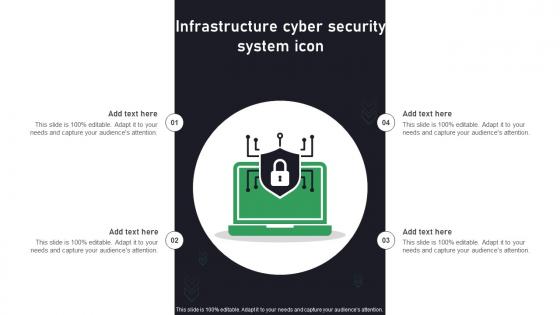 Infrastructure Cyber Security System Icon