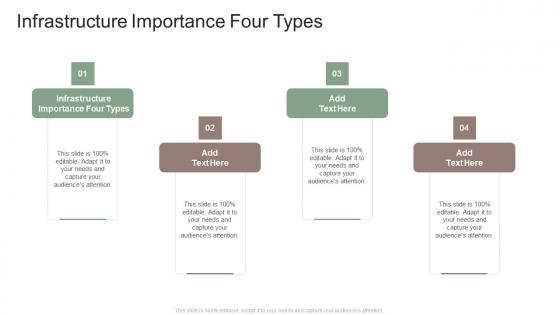 Infrastructure Importance Four Types In Powerpoint And Google Slides Cpb