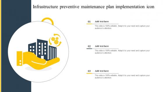 Infrastructure Preventive Maintenance Plan Implementation Icon