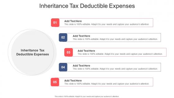Inheritance Tax Deductible Expenses In Powerpoint And Google Slides Cpb