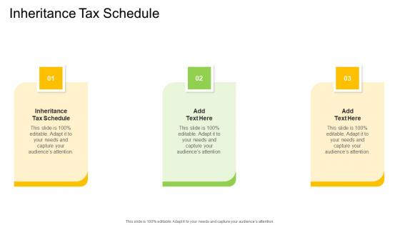 Inheritance Tax Schedule In Powerpoint And Google Slides Cpb
