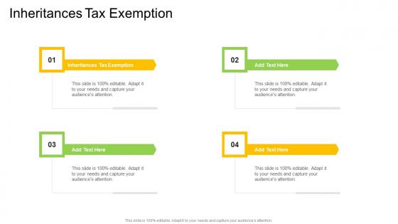 Inheritances Tax Exemption In Powerpoint And Google Slides Cpb