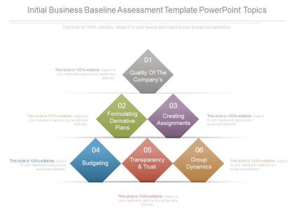 Initial business baseline assessment template powerpoint topics
