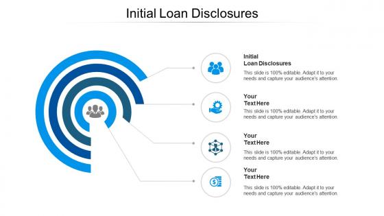 Initial loan disclosures ppt powerpoint presentation model graphics example cpb