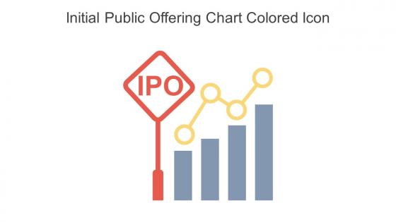 Initial Public Offering Chart Colored Icon In Powerpoint Pptx Png And Editable Eps Format