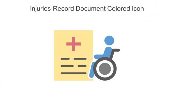 Injuries Record Document Colored Icon In Powerpoint Pptx Png And Editable Eps Format