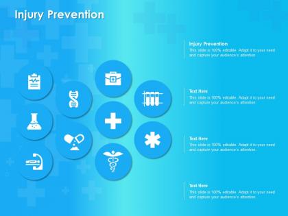 Injury prevention ppt powerpoint presentation visual aids deck