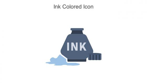 Ink Colored Icon in powerpoint pptx png and editable eps format