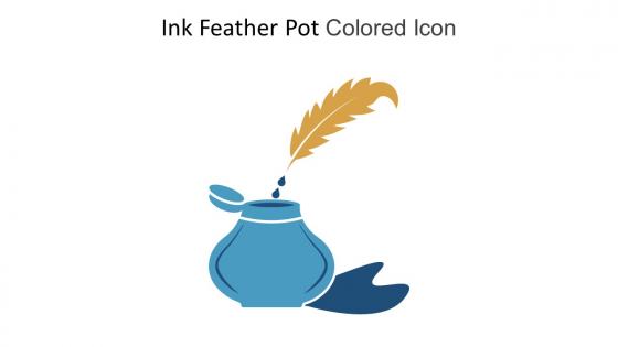 Ink Feather Pot Colored Icon In Powerpoint Pptx Png And Editable Eps Format