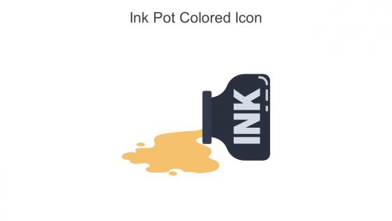 Ink Pot Colored Icon in powerpoint pptx png and editable eps format