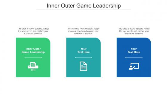 Inner Outer Game Leadership Ppt Powerpoint Presentation Portfolio Professional Cpb