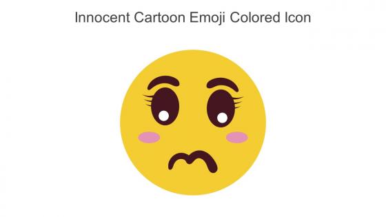 Innocent Cartoon Emoji Colored Icon In Powerpoint Pptx Png And Editable Eps Format