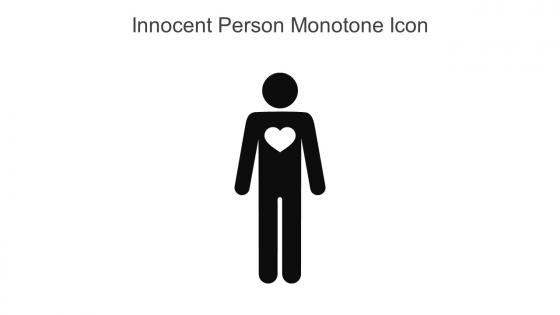 Innocent Person Monotone Icon In Powerpoint Pptx Png And Editable Eps Format
