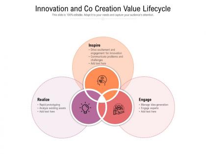 Innovation and co creation value lifecycle