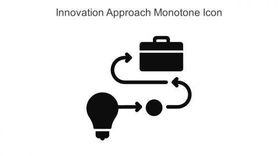Innovation Approach Monotone Icon In Powerpoint Pptx Png And Editable Eps Format