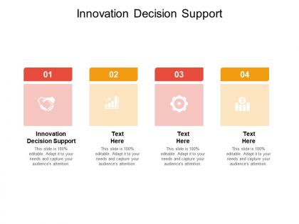 Innovation decision support ppt powerpoint presentation model graphics design cpb
