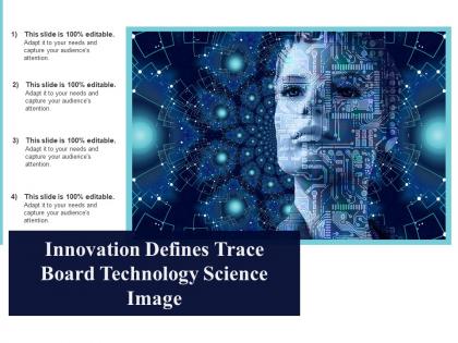 Innovation defines trace board technology science image