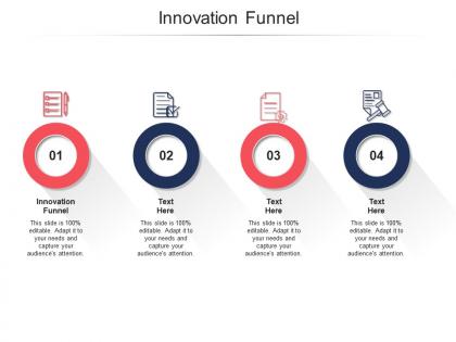 Innovation funnel ppt powerpoint presentation icon portfolio cpb