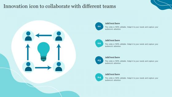 Innovation Icon To Collaborate With Different Teams