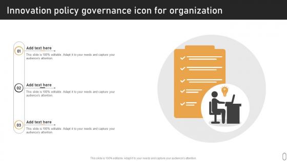 Innovation Policy Governance Icon For Organization